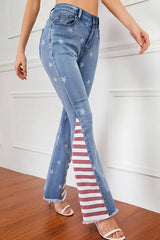 Stars & Stripes Flare Jeans