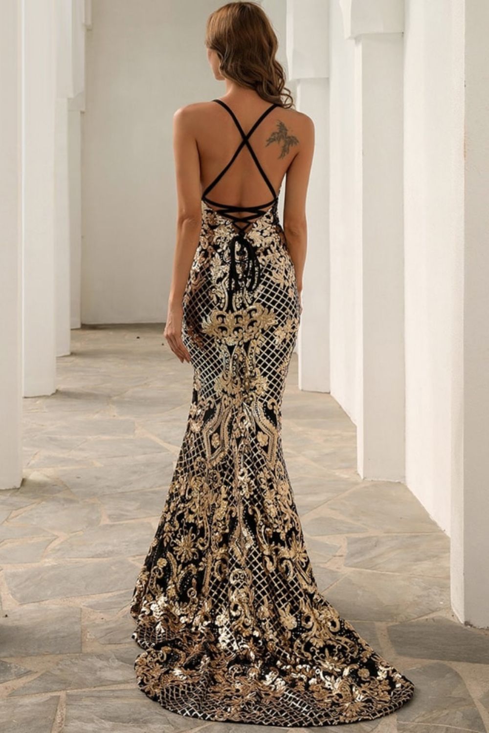 La Fortuna Sequin Gown