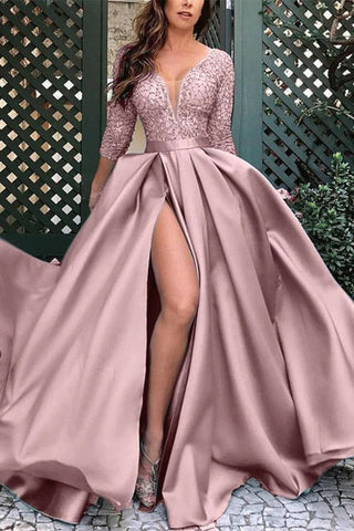 Esperanza Satin Prom Dress