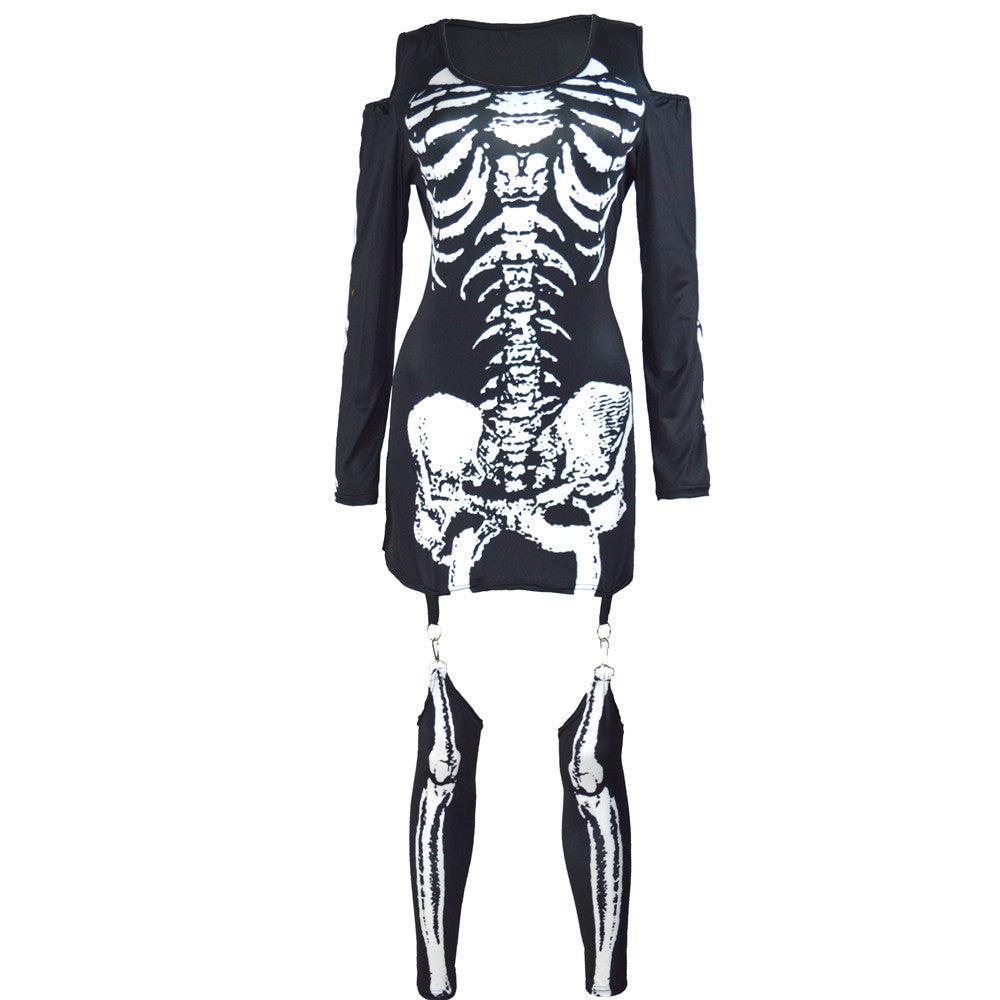 Body com Ombros Descobertos e Esqueleto de Raios X