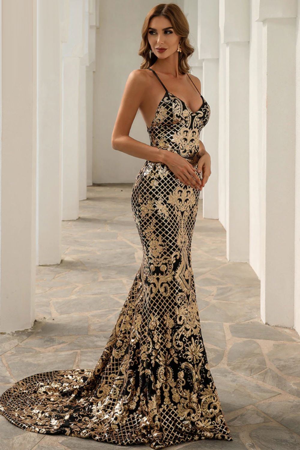 La Fortuna Sequin Gown