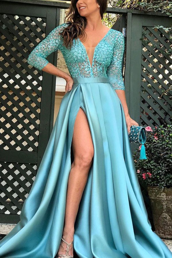 Esperanza Satin Prom Dress