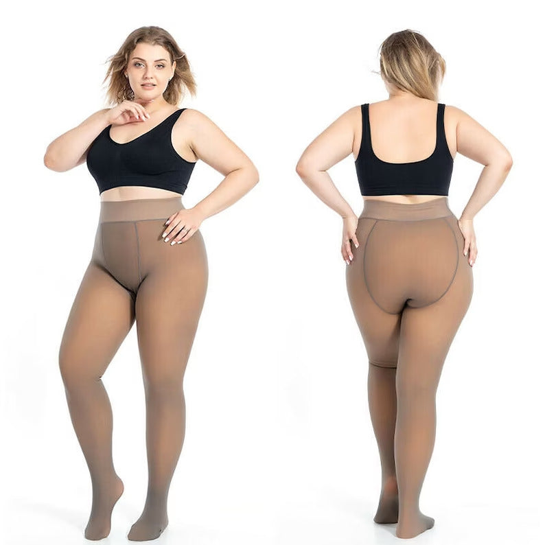 Fleece Lined Leggings - FeistyTights PLUS