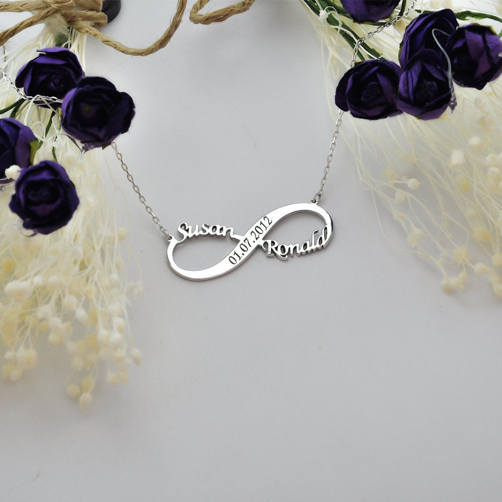 Engraved Infinity Name Necklace