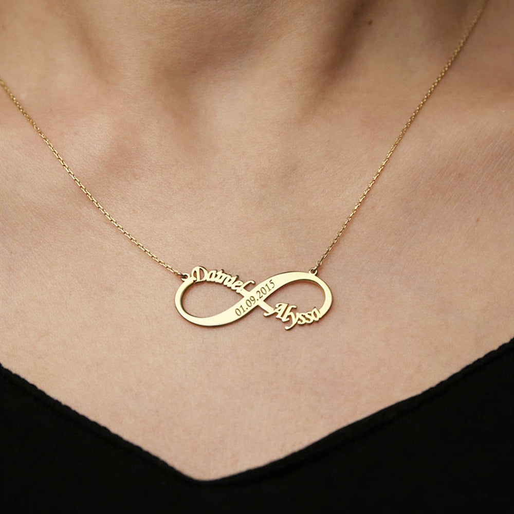 Engraved Infinity Name Necklace