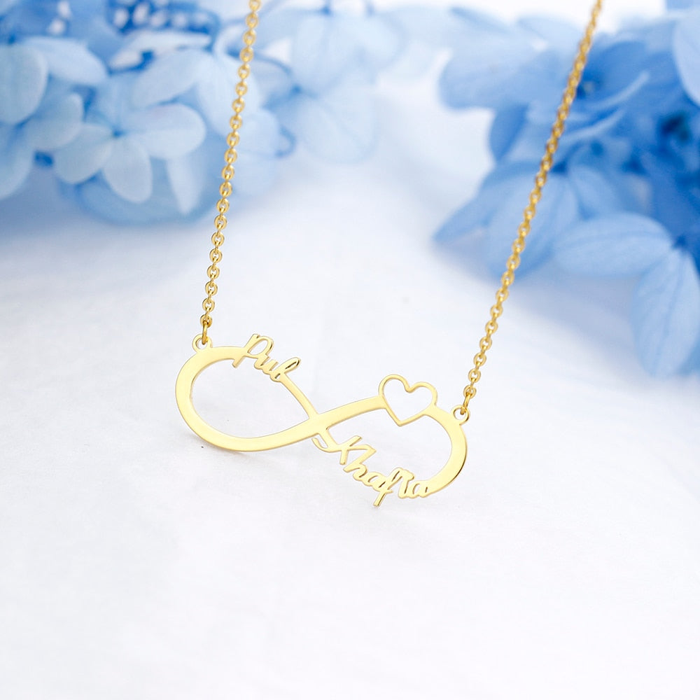 Infinity Love Name Necklace
