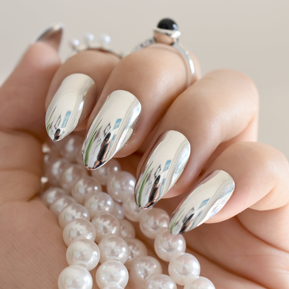 Mirror Mirror Stiletto Nails