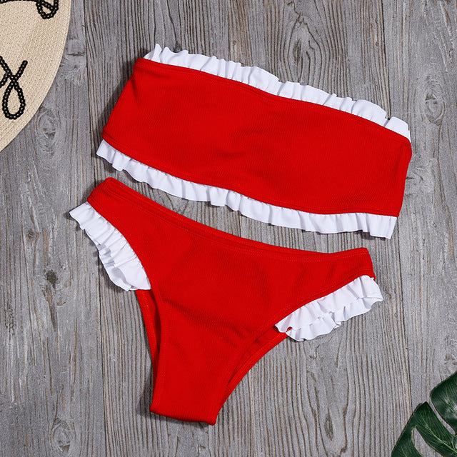 Bijou Ruffle Bikini Set