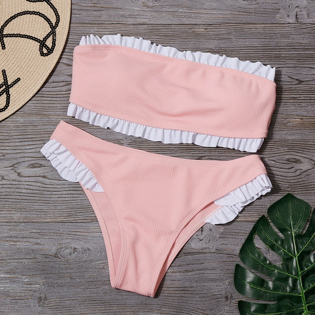 Bijou Ruffle Bikini Set