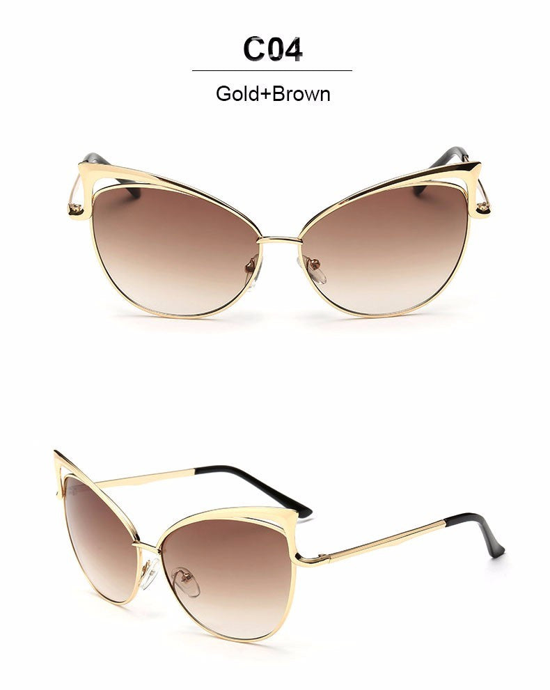 Mirrored Cat Eye Sunglasses