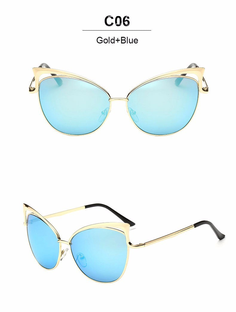 Mirrored Cat Eye Sunglasses