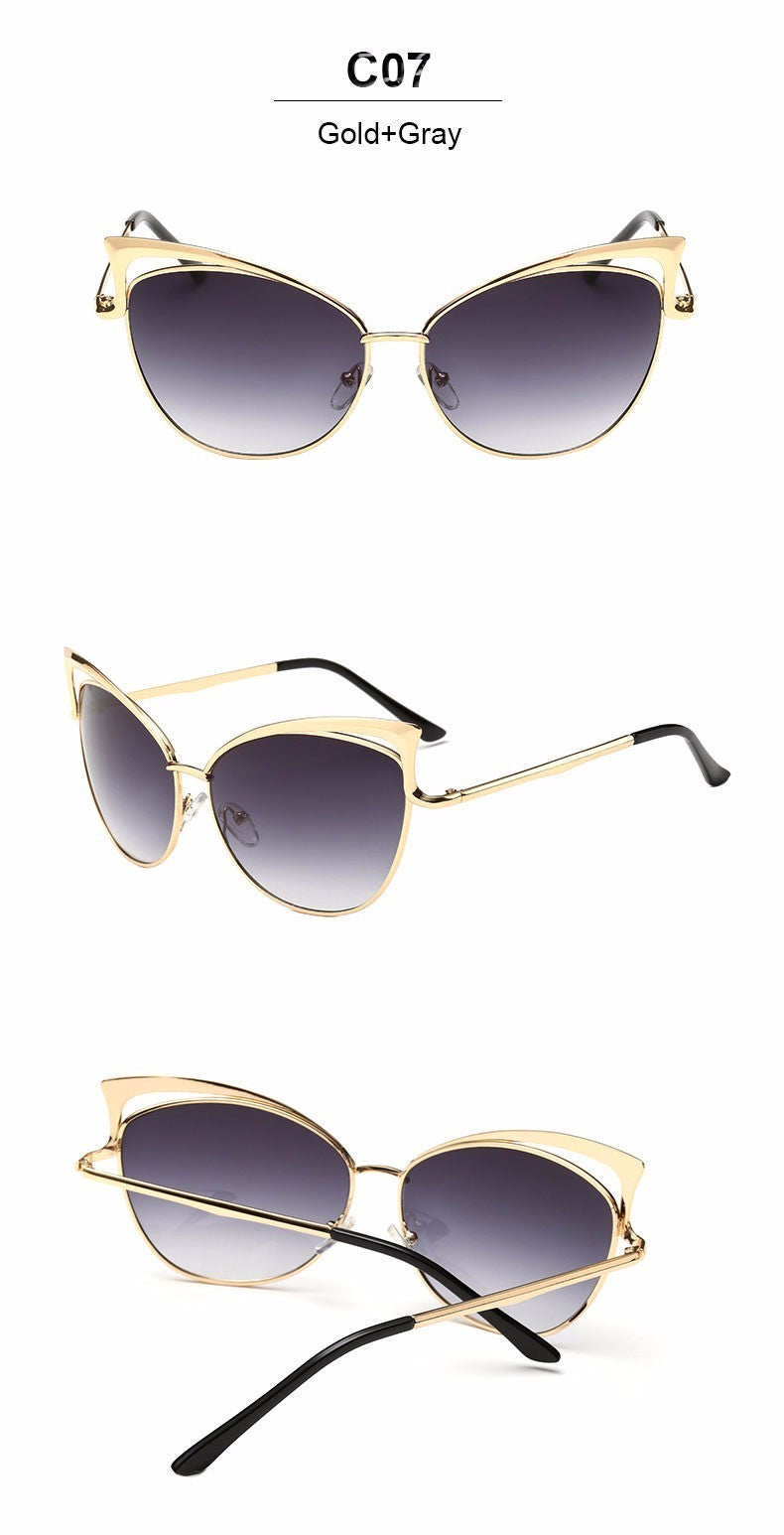 Mirrored Cat Eye Sunglasses