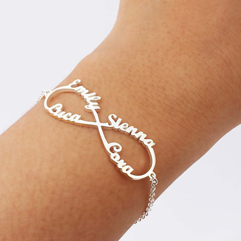 Infinity Love Name Bracelet