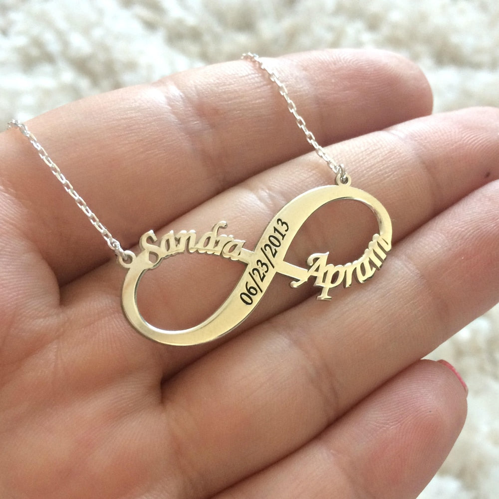 Engraved Infinity Name Necklace