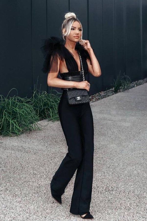 Tulle Bandage Jumpsuit